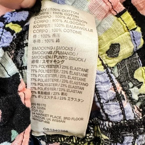 FREE PEOPLE Ariana Printed Crop Top - Size Medium - Picture 8 of 9